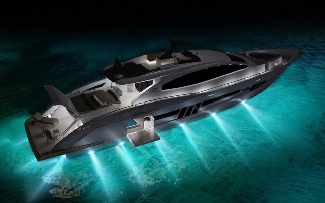 Yacht Boot Led Unterwasserbeleuchtung Kaufen Einbauen Licht Montage Schiff Beleuchtung Kosten Preise Verbrauch Strom Motoryacht Segelyacht Luxusyacht Lichter
